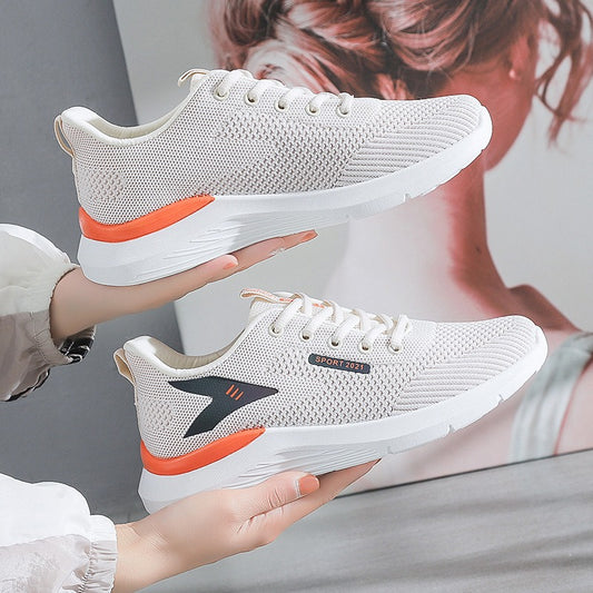 Women's Flying Woven Sneakers New Breathable Casual Shoes Fashion
