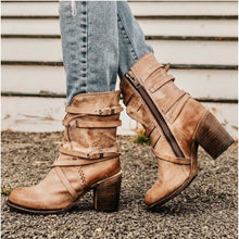 Load image into Gallery viewer, New Spanish medium heeled women&#39;s shoes, long boots, women&#39;s leather boots
