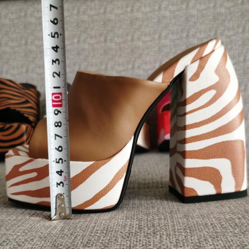 Women's sexy Muller shoes New brand thick high heel platform