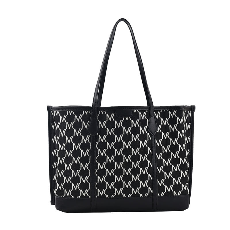 Tote Bag Women's New Large Capacity Casual Simple Handbag Woolen Texture Shoulder Bag