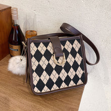 Load image into Gallery viewer, Fashion Checkerboard Underarm Shoulder Bag  Western Style Messenger Bag
