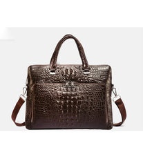 Load image into Gallery viewer, Crocodile Handbags for Men Genuine Leather Laptop Bag High Quality Leather
