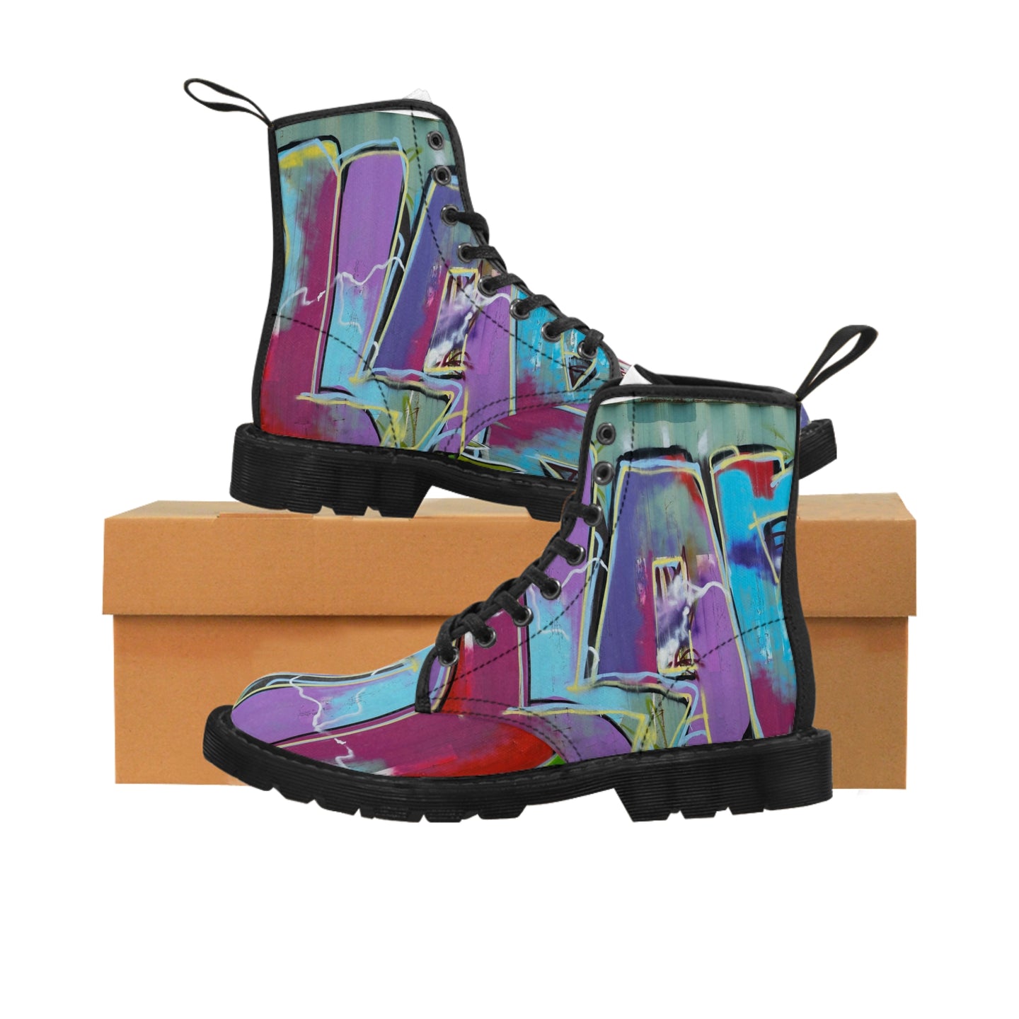 Unisex Multi-Colored Canvas Boots