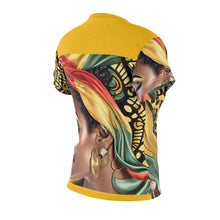 Load image into Gallery viewer, Mustard Yellow Portrait Of A Woman T-Shirt
