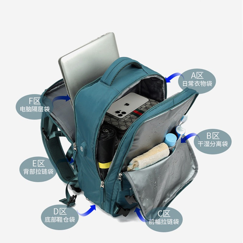 Nylon waterproof business backpack Oxford cloth multifunctional backpack