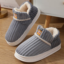 Load image into Gallery viewer, Winter bag heel cotton slippers for men with thickened soles for home couples
