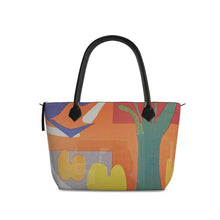 Load image into Gallery viewer, R&amp;RH Orange Zip Top Handbag
