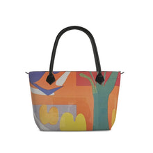 Load image into Gallery viewer, R&amp;RH Orange Zip Top Handbag
