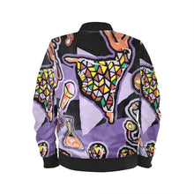 Load image into Gallery viewer, R&amp;RH Purple Mens Bomber Jacket
