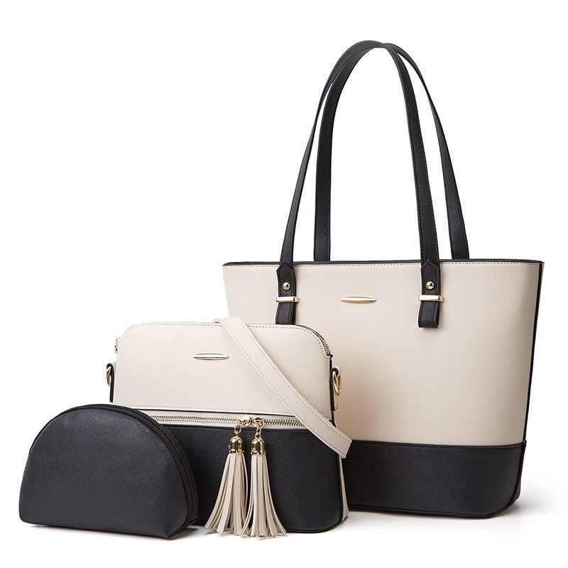 New Style Mother and Child Bag Atmosphere Three Piece Set One Shoulder Diagonal Straddle