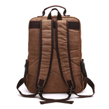 Load image into Gallery viewer, canvas bag rolling backpack canvas backpack odm fahion rucksack waxed canvas backpack for men
