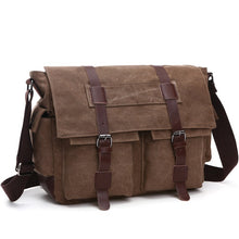 Load image into Gallery viewer, Men Business Messenger Bags For Men Shoulder Bag vintage Canvas Crossbody Pack

