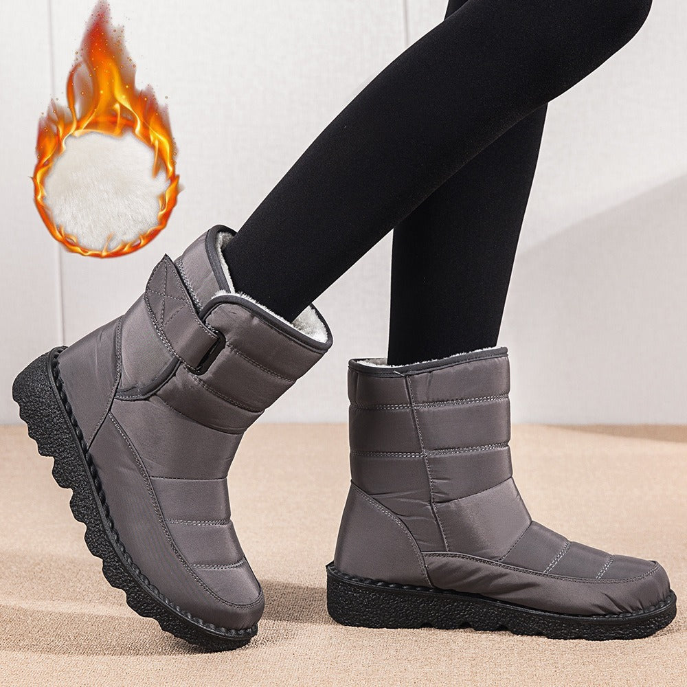 Winter New Snow Boots Women's High Top Waterproof Cotton Shoes
