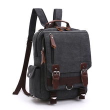 Load image into Gallery viewer, Canvas Backpack Men Travel Back Pack Multifunctional Shoulder Bag for Women Laptop Rucksack School Bags Female Daypack
