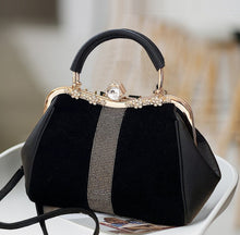 Load image into Gallery viewer, V Women&#39;s Handheld Bag  Versatile Diamond Inlaid Imitation Handheld Bag
