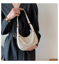 Load image into Gallery viewer, Summer Straw Woven Bag Women&#39;s New Trendy FrenchLace Flower Woven Bag
