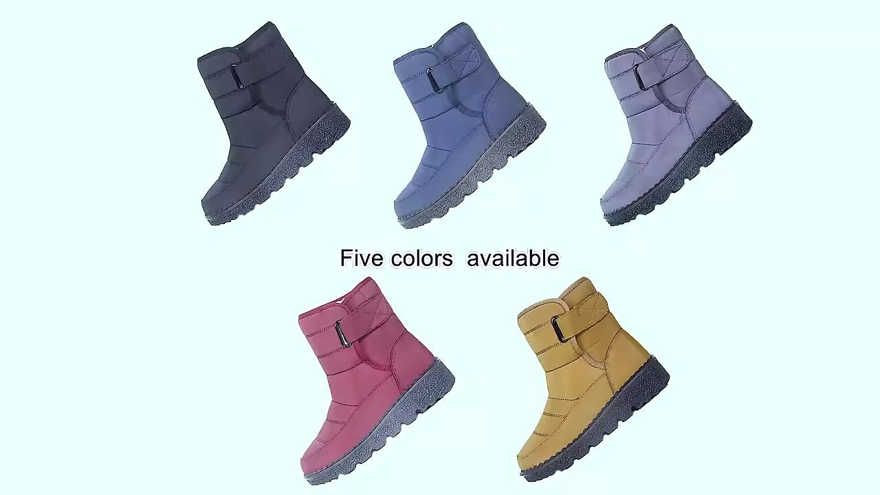 Winter New Snow Boots Women's High Top Waterproof Cotton Shoes