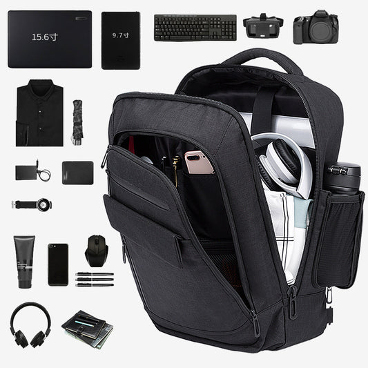 New Backpack Men's Waterproof Travel Casual Backpack Multi-compartment