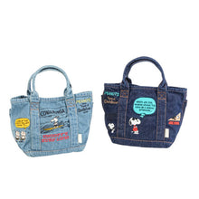 Load image into Gallery viewer, Snoopy Denim Canvas Handbag Cartoon Cute Embroidery Small Portable
