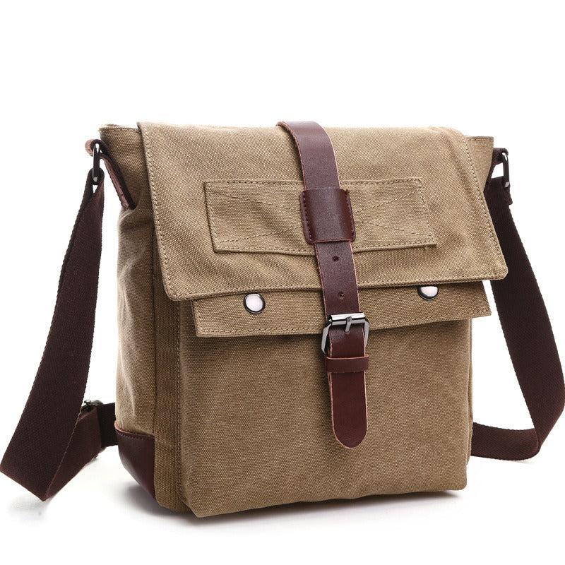Men Business Messenger Bags For Men Shoulder Bag vintage Canvas Crossbody Pack