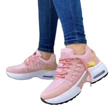 Load image into Gallery viewer, New Large Women&#39;s Sports Single Shoes Women&#39;s Flying Woven Wedge Heel Round Head Casual Single Shoes
