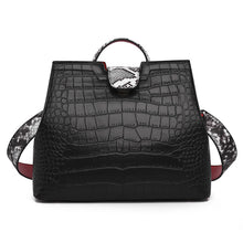 Load image into Gallery viewer, Fashion foreign trade women bag texture crocodile pattern ladies handbag large capacity
