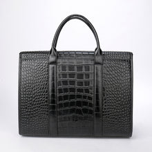 Load image into Gallery viewer, Pattern Leather Briefcase Laptop Bag Men&#39;s Leather Business Bag
