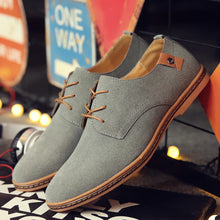 Load image into Gallery viewer, Spring Suede Leather Men Shoes Oxford Casual Shoes
