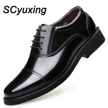 Load image into Gallery viewer, Men&#39;s Leather Shoes Rubber Sole Business Office  Dress Shoe
