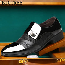 Load image into Gallery viewer, Italian Loafers Men Shoes Wedding Oxford Shoes For Men
