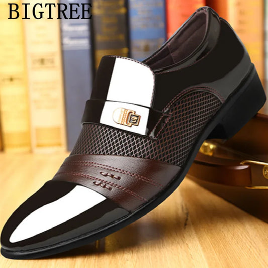 Italian Loafers Men Shoes Wedding Oxford Shoes For Men