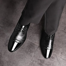 Load image into Gallery viewer, Leather Shoes Pointed Men Ballroom Dance Bureau Dress Shoes
