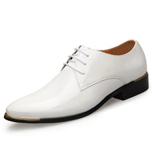 Load image into Gallery viewer, Men&#39;s Quality Patent LeatherWhite Wedding Shoes
