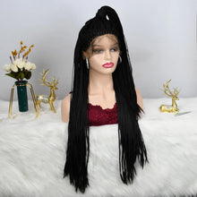 Load image into Gallery viewer, Full Density Micro Box Braids  13x4 Lace Front Wig With Baby Hair
