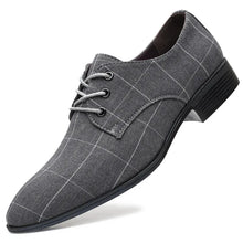 Load image into Gallery viewer, Men Classic Business Shoes Pointed Toe Lace-Up Lattice
