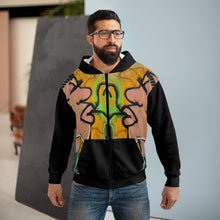 Load image into Gallery viewer, Unisex Zip Hoodie (AOP)
