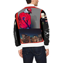 Load image into Gallery viewer, Men&#39;s All Over Print Red Bomber Jacket
