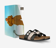 Load image into Gallery viewer, Rich and Rich Biz Sandals with Caricature
