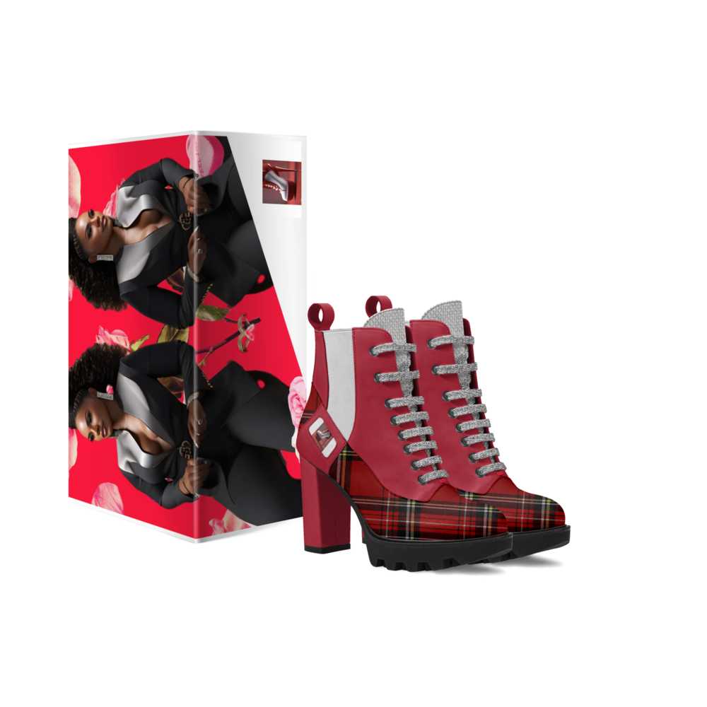 RED FIERCE LACED DESIGNER BOOT